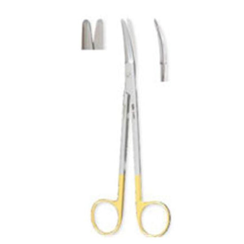 Miltex Scissors Plastic Surgery Gorney 7-1/2" Serrated Slight Curve Tungsten Carbide Each - Integra Miltex - 21-608TC