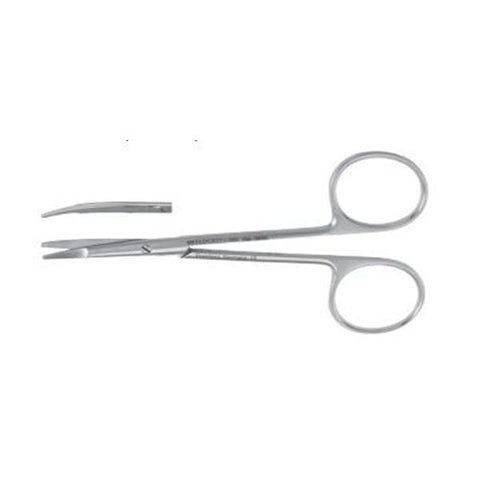 Miltex Scissors Surgical Kilner Padgett 5" Flat/Blunt/Blunt Flat Curved Standard SS Each - Integra Miltex - PM-0450