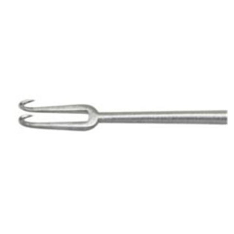 Miltex Hook Guthrie 5" 1.5mm Sharp/Wide Double Prongs Stainless Steel Each - Integra Miltex - 18-416