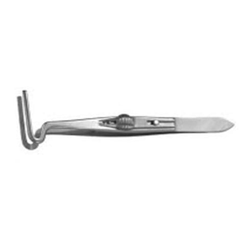 Miltex Forcep Berke Ptosis Padgett 4" 20mm Jaw Longitudinal Serrated Stainless Steel Each - Integra Miltex - PM-4323