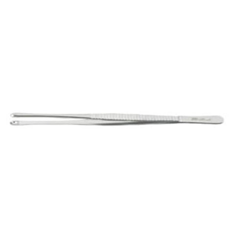 Miltex Forcep Tissue Russian 8" Straight 8x8 Side Grasping Teeth Stainless Steel Each - Integra Miltex - 6-144