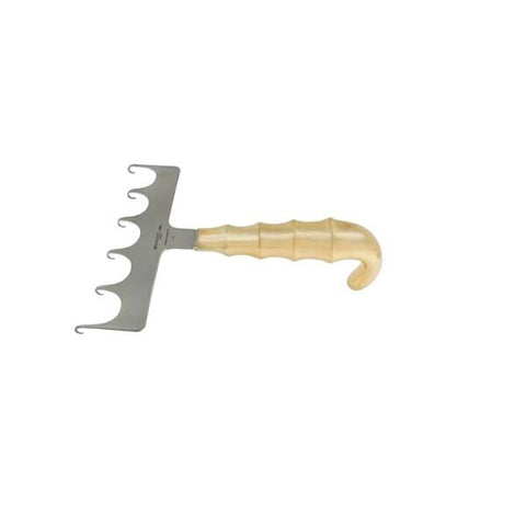 Miltex Retractor Yancoskie Padgett 7-1/2" 6 Sharp Offset Prong Stainless Steel Each - Integra Miltex - PM-566