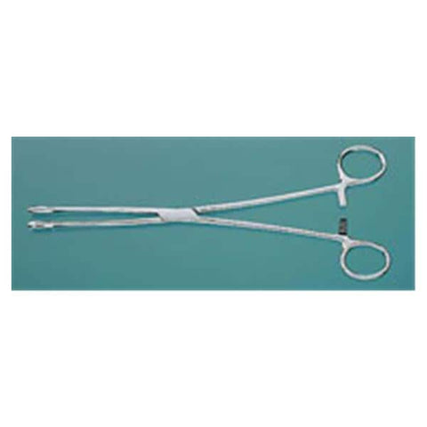 Miltex Forcep Sponge Foerster 7" Serrated Straight Stainless Steel Each - Integra Miltex - 7-604