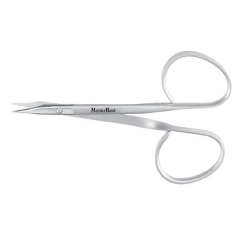 Miltex Scissors Suture Meister-Hand 4" Sharp/Sharp Curved Stainless Steel Each - Integra Miltex - MH18-1653