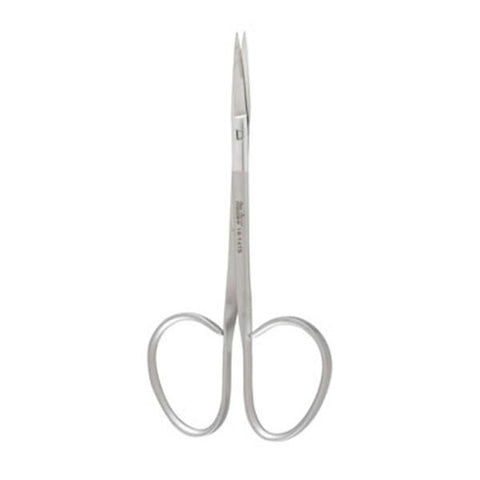 Miltex Scissors Iris 4" Smooth Straight Standard Stainless Steel Each - Integra Miltex - 18-1415