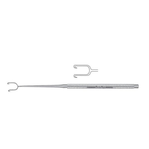 Miltex Hook Skin Joseph Meister-Hand 6-1/4" 7mm Sharp Double Prongs Stainless Steel Each - Integra Miltex - MH21-158