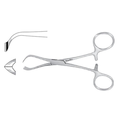 Miltex Clamp Towel Lorna Meister-Hand 5-1/4" Stainless Steel Each - Integra Miltex - MH7-515