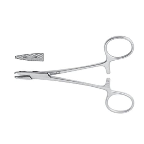 Miltex Holder Needle Collier Meister-Hand 5" Fine serration Stainless Steel Each - Integra Miltex - MH8-2