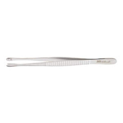 Miltex Forcep Tissue Russian 6" Straight 8x8 Side Grasping Teeth Stainless Steel Each - Integra Miltex - 6-142