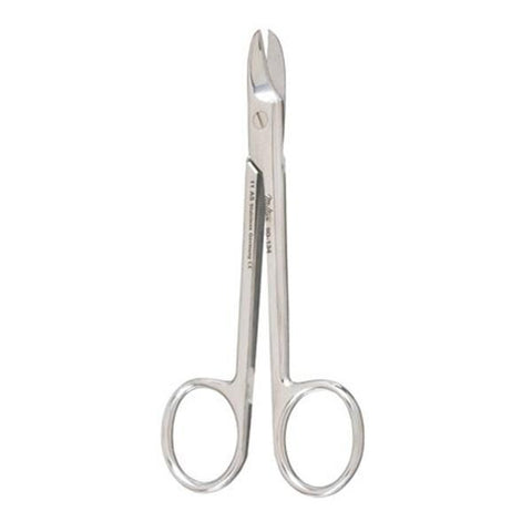 Miltex Scissors Wire Cutting 4-1/4" 1 Serrated Blade Curved Stainless Steel Each - Integra Miltex - 9D-134