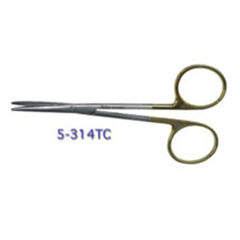 Miltex Scissors Strabismus 4-1/2" Curved Tungsten Carbide Each - Integra Miltex - 5-314TC