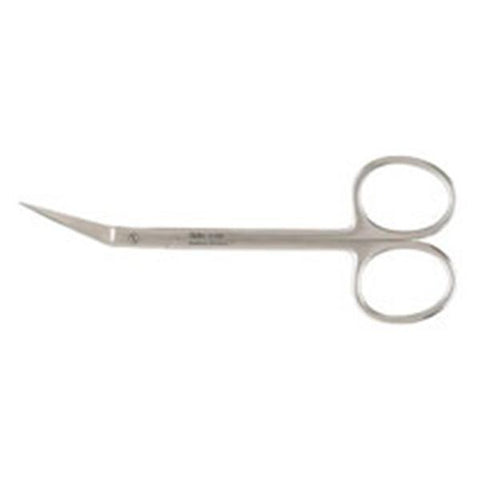 Miltex Scissors Iris 4-1/2" Angled On Side Standard Stainless Steel Each - Integra Miltex - 5-308