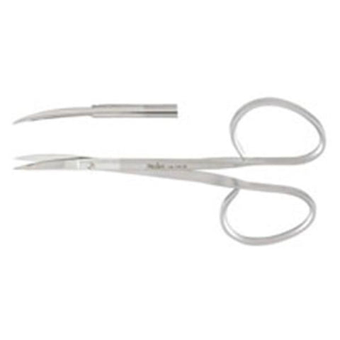 Miltex Scissors Iris 4" Smooth Curved Standard Stainless Steel Each - Integra Miltex - 18-1416