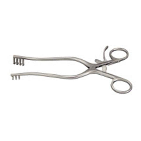 Miltex Retractor Weitlaner 8" Blunt 3x4 Teeth Stainless Steel Each - Integra Miltex - 11-618