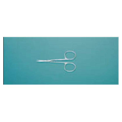 Miltex Scissors Iris 3-1/2" Smooth Curved 20mm Stainless Steel Each - Integra Miltex - 18-1398