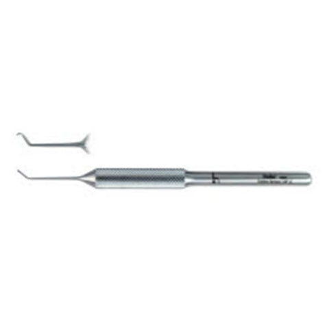 Miltex Hook Phlebectomy Phlebectomy Ramelet 4" Left/#1 Angled Sh/Fn Shrt/Rnd Hndl SS Each - Integra Miltex - 10361