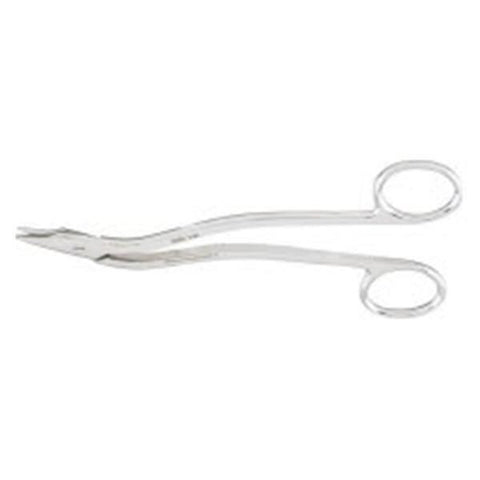 Miltex Scissors Suture Heath 6-1/8" Serrated Angled Stainless Steel Each - Integra Miltex - 9-96