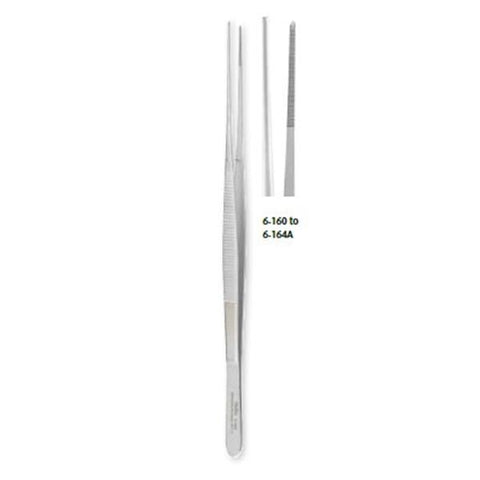 Miltex Forcep Dressing Potts-Smith 8-1/4" Serrated Stainless Steel Each - Integra Miltex - 6-156