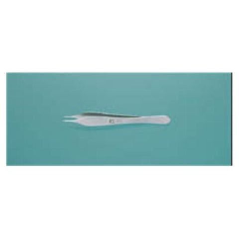 Miltex Forcep Tissue & Suture Adson 4-3/4" Tying Platform Straight 1x2 Teeth SS Each - Integra Miltex - 6-123