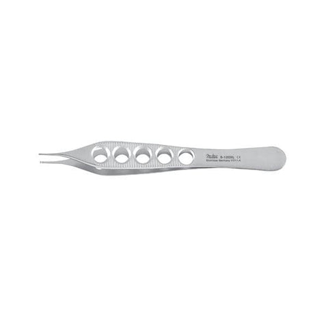 Miltex Forcep Tissue Adson 4-3/4" Straight 1x2 Teeth Lightweight Stainless Steel Each - Integra Miltex - 6-120XL