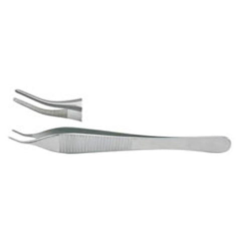 Miltex Forcep Dressing Adson 4-3/4" Serrated Angled Stainless Steel Each - Integra Miltex - 6-118A