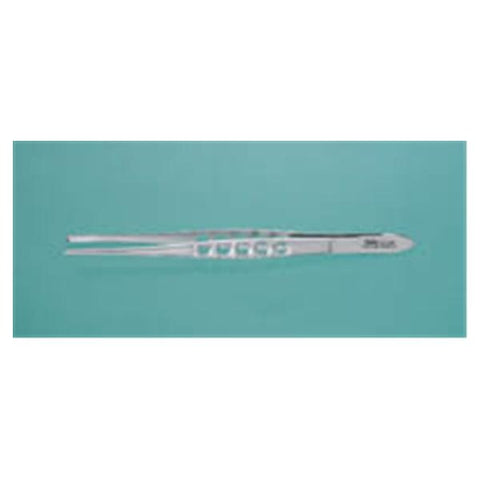 Miltex Forcep Tissue 5-1/2" Straight 1x2 Teeth Lightweight Stainless Steel Each - Integra Miltex - 6-44XL