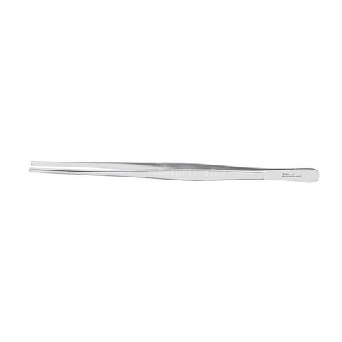 Miltex Forcep Tissue 10" Straight 1x2 Teeth Stainless Steel Each - Integra Miltex - 6-50