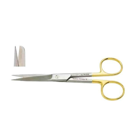 Miltex Scissors Operating 5-1/2" Sharp/Blunt Straight Tungsten Carbide Each - Integra Miltex - 5-16TC