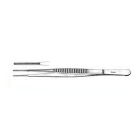 Miltex Forcep Tissue Cooley 8" 2mm Wide Atraumatic Tip Stainless Steel Each - Integra Miltex - 24-582