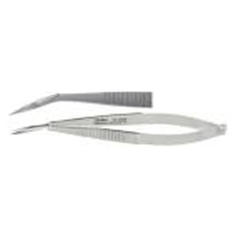 Miltex Scissors Iris 3-3/4" Sharp/Sharp Angled on Flat Stainless Steel Each - Integra Miltex - 18-1552