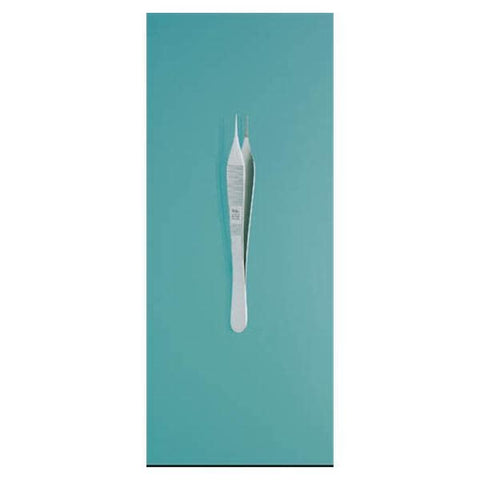 Miltex Forcep Dressing Adson 4-3/4" 0.5mm Wide Jaw Serrated Micro Stainless Steel Each - Integra Miltex - 17-2510