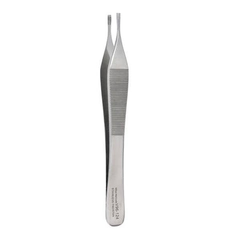 Miltex Forcep Tissue Adson-Brown Vantage 4-3/4" Straight 7x7 Teeth Stainless Steel Each - Integra Miltex - V96-124