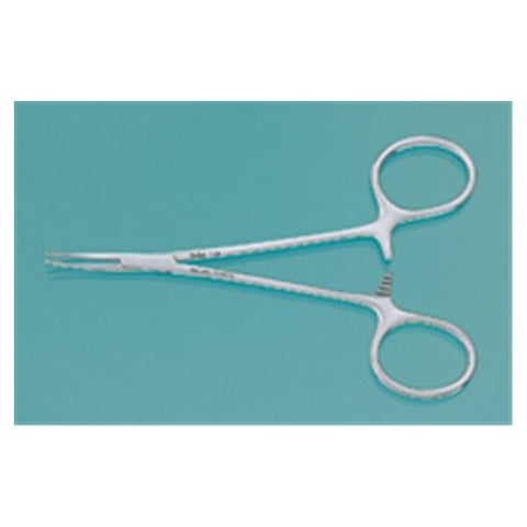 Miltex Forcep Halsted Mosquito 5" Serrated Curved Stainless Steel Each - Integra Miltex - 7-10