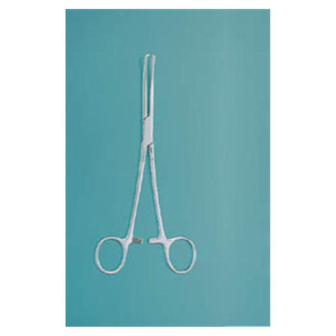 Miltex Forcep Hemostatic Rochester-Ochsner 8" Serrated Curved 1x2 Teeth SS Each - Integra Miltex - 7-164