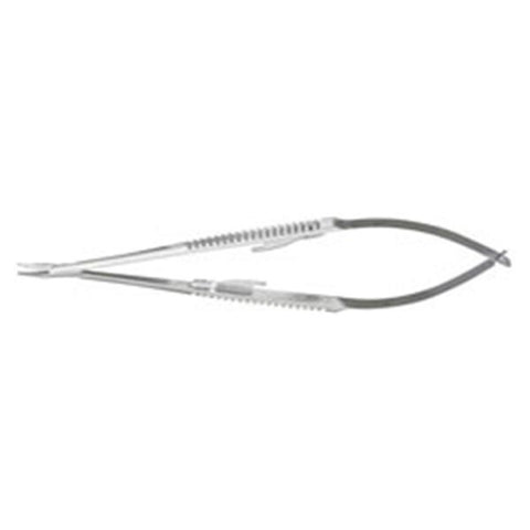 Miltex Holder Needle Castroviejo 5-1/2" Curved Stainless Steel Each - Integra Miltex - 18-1824