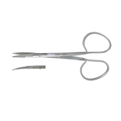 Miltex Scissors Dissecting Kaye 4-1/4" Blunt/Blunt Serrated Stainless Steel Each - Integra Miltex - 5-263