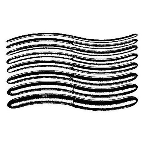 Miltex Dilator Uterine Hegar 7" 1-26mm Set of 26 Single End Reusable Stainless Steel Each - Integra Miltex - 30-520