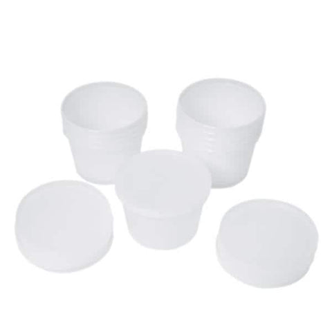 Fabrication Enterprises Container Putty Theraputty 1lb Empty Translucent Snap Lid 10/Bx - 10-0943