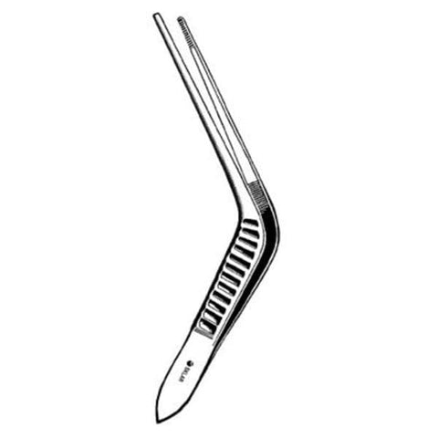 Sklar Instruments Forcep Eachr Troeltsch-Wilde 5" Serrated Angled Stainless Steel Each - 67-1150