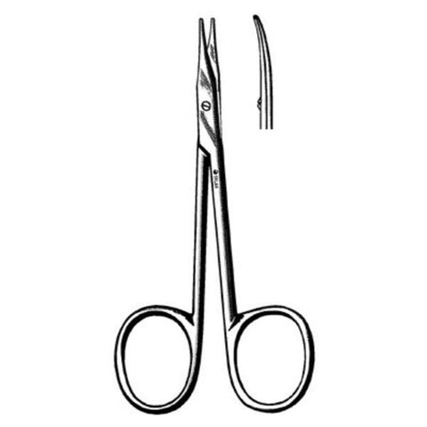 Sklar Instruments Scissors Tenotomy Stevens 4-1/2" Sharp/Sharp Smooth Curved Stainless Steel Each - 22-1241