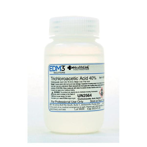 EDML, LLC Trichloroacetic Acid 40% 4oz Each - 400570