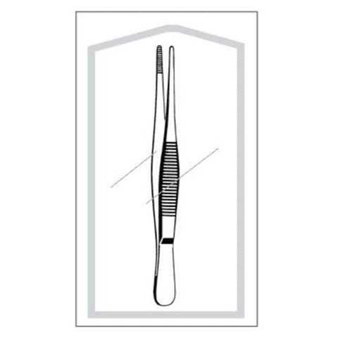 Sklar Instruments Forcep Dressing Econo 5" Blunt Serrated Straight SS Disposable 25/Ca - 96-2569