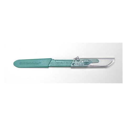 Bard Parker Scalpel Surgical Bard-Parker Standard/#22 Safety Sterile Disposable 10/Bx, 10 BX/CA - 372622