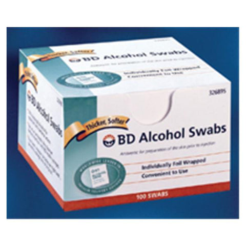 Becton Swab Prep Isopropyl Alcohol White 100/Pk, 12 PK/CA - Dickinson - 08290326895