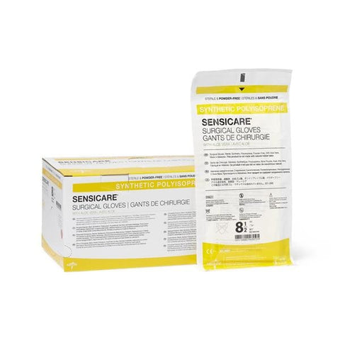 Medline Industries Inc Gloves Surgical SensiCare Aloe PF Polyisoprene LF 8.5 Strl White 25Pr/Bx, 4 BX/CA - MSG1085