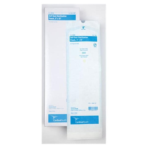 Cardinal Health Pouch Sterilization 5 in x 15 in Blue / White 200/Bx, 4 BX/CA - 92515