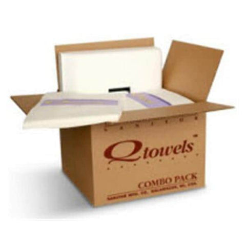 Sanitor Mfg Co Towel Dispenser Automatic Qtowels White 1500/Ca - 1501WH