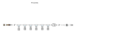 CODAN Back check valve, regularbore tubing, (6) pressure-activated valves, pinch clamp, male luer-lock