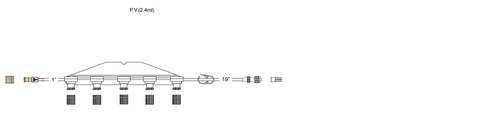 CODAN Back check valve, regularbore tubing, (5) pressure-activated valves on a manifold plate, pinch clamp, spin-lock