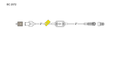 CODAN MicroBore Filter Extension Set, slide clamp, positively-charged 0.2 micron air-eliminating filter, male luer-lock,CODAN FlowStop Cap